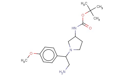 3-N-BOC-AMINO-1-[2-AMINO-1-(4-METHOXY-PHENYL)-ETHYL]-PYRROLIDINE